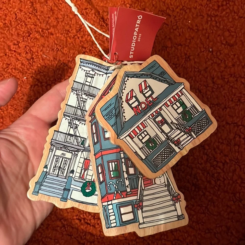 Crate & barrel Christmas ornaments